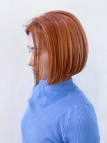 アイティーバイアルバム 松戸店(IT by ALBUM)&nbsp;オレンジボブ_フェザーバングマッシュショート_ba321971