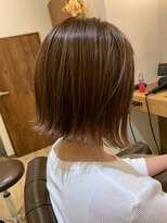 エデン(Eden by Nanpu)&nbsp;〈Eden〉スジ感ハイライト×ミニボブ×前下がり/外ハネボブ