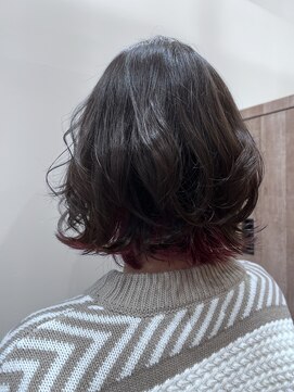 イチゴ 本郷通り店(ICH GO) 外ハネボブ×インナーカラー