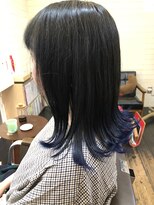 ポップアップヘアー(pop up hair) グラデーションカラー/外ハネ