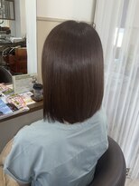 コアフィールフィス(COIFFURE fils)&nbsp;《見附　今町》M3D 透け感アッシュ　ミディ　ボブ