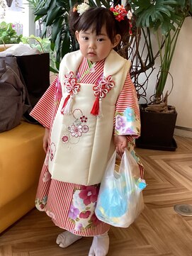 ミノル(MINORU) 七五三 三才 着付けヘアメイク