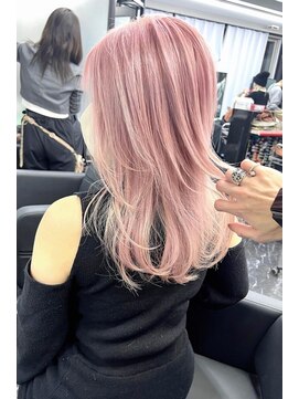 ランズ(LANDS) ペールピンクカラー【韓国ヘア 大阪 梅田】