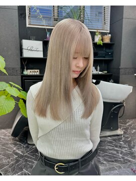 チュダック(ChuDuck) 韓国風《ミルクティー》ハイトーン/ケアブリーチ/ダブルカラー