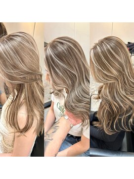 ブレンド 渋谷(BLend) 20代30代40代白髪ぼかしハイライト小顔ショートボブミニウルフ