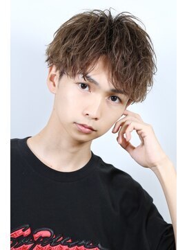 リップス レイ ギンザ(LIPPS Ray GINZA) ハーフアップスパイラルツーブロック刈り上げマッシュ