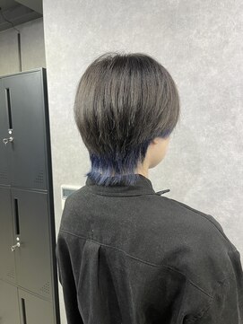 クリーブ 池袋(creeb) インナーネイビー/アッシュネイビー/インナーカラー