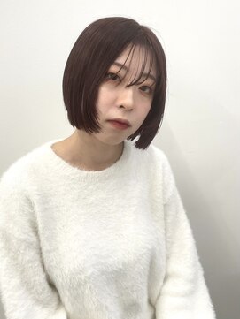 ジュノ 鹿児島中央店(Juno) 切りっぱなしボブ×フェイスレイヤー