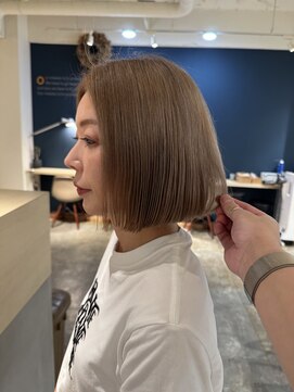 クロップ(CROP) 【CROP】ハイトーン×白髪ぼかし×グレージュ