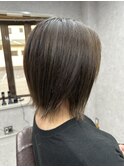 ハイライト×糸ハイライト/オリーブアッシュ/透明感カラー