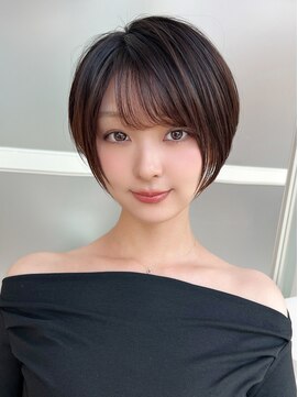 アフロート ディル(AFLOAT D'L) ショートボブくびれショート丸みレイヤーカットメルティカラー