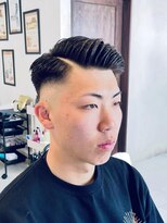 グレイスフルバーバーロンドン 大宮店(Graceful Barber London)&nbsp;【10代 男性】ロンドン七三スキンフェード（大宮/バーバー）
