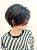 大人キレイ/丸みショートボブヘア