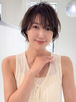グランマッシュ/細めハイライト/ショート/白髪ぼかし/前髪☆22