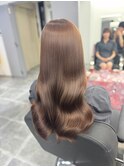 韓国 くびれロング レイヤー ワンホンヘア 小顔前髪