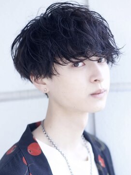 フィフス 大分(fifth) 大分緩めツイストスパイラルパーマメンズカットマッシュ20代