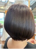 前下がりグラデーションボブ　宇都宮　＃髪質改善
