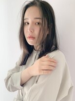 エイチバイシオミエイチ 神戸三宮(H by shiomi H)&nbsp;レイヤーセミロング×シアーグレージュ/アースカラー/こなれヘア