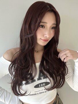 ソラ 広尾店(SORA) ロングヘア/レイヤーカット/ピンクブラウン