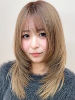 シー 萩原店(sea) ブリーチハイライト髪質改善ダブルカラーレイヤーカット