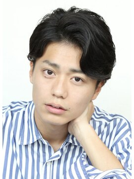 ソレイユ(Soleil) 30代40代50代ビジネスマン向け清潔感メンズパーマアップバング
