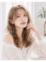ラクシス 新都心店(Luxis)&nbsp;大人可愛い透明感ベージュ×くびれレイヤー