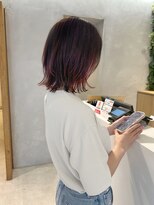 ルディー バイ ヘアーポケット(rudii by HAIR POCKET) ミディ×ピンクグラデカラー