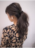 超簡単ポニーテール