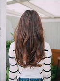 大人かわいい♪ココアブラウン♪ハイライトカラー