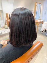 アイノア(AInoa)&nbsp;ミディアムボブ×ダークアッシュ