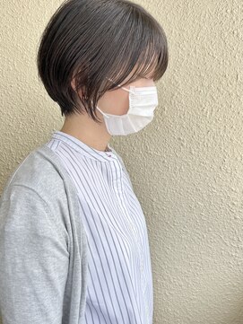 ラミエ バイ メルト 吉祥寺(lamie by melt) *滝田*ショート ボブ 顔まわり 暗髪 黒髪 前髪 えり足 20代30代