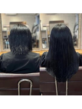 ルフレ 新宿本店2nd(Reflet) お客様カタログ＃新宿髪質改善ブリーチハイトーンエクステ韓国