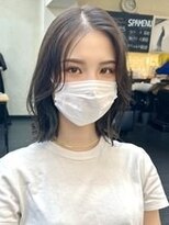 ヒート バイ アンカットラウンジ 渋谷(HEAT by UNCUT&LOUNGE)&nbsp;くびれヘア/前髪なしボブ/外ハネボブ/韓国風ボブ/暗髪ヘア