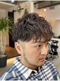 【レイヤーマッシュパーマ】