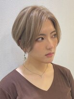 ロンドブルーム 天神大名店(Lond Bloom) ダブルカラーショートボブインナーカラーハイライトケアブリーチ