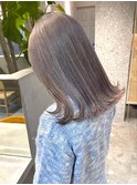 ミルクティーベージュハイトーンカラーケアブリーチダブルカラー