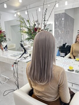 アオ 甲府本店(AO) 《AO hair》髪質改善×ホワイトブロンド