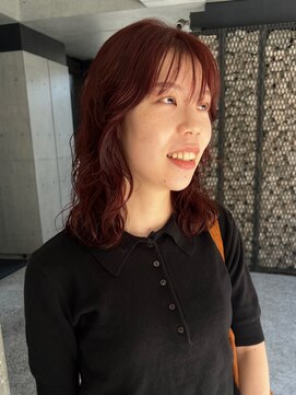 ローネス(LONESS) ウルフパーマとチェリーレッド【表参道/青山】