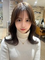 アフロート ディル(AFLOAT D'L) 表参道アフロート張替 シースルーバング ミディアムスタイル