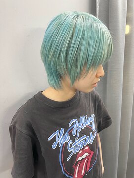 ジオラマ(DIORAMA) ターコイズグリーン / ダブルカラー / ブリーチ