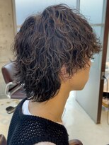 リット バイ フィフス 鹿児島中央駅店(Lit. by fifth)&nbsp;メンズパーマ波巻きパーマツイストスパイラルセンターパート韓国