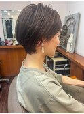 ナチュラルショートボブ【カット×イルミナカラー】