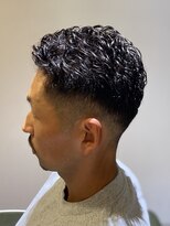 エクファフォーメン(EX-FA FOR MEN)&nbsp;ベリーショート/ダークアッシュ/ニュアンスパーマ/韓国マッシュ