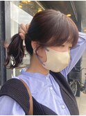 ミルクティーベージュダブルカラーケアブリーチハイライトカラー