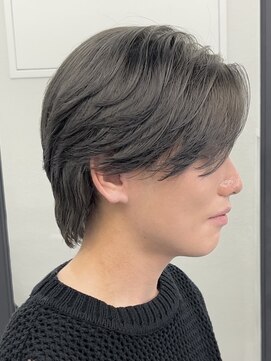 リベル(LIBER) ブリーチカラー/ダブルカラーメンズ/グレージュ/八王子/岩名