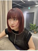 都島/暖色カラー/ボルドーカラー/チェリーブラウン