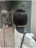 大人かわいい/黒髪ボブ/ミニボブ/簡単スタイリング