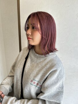 ヘアスペースブルーム エボリューション 庄内店(HAIR SPACE BLOOM evolution) 【庄内店/カラー】暖色系カラー20代30代40代 ×ボブ