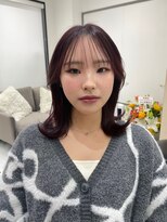 アイズ 横浜(IS)&nbsp;横浜/顔周りカット/ブリーチなし/ボルドーカラー