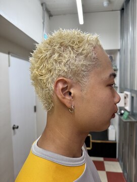 メリケンバーバーショップ トーキョー(MERICAN BARBERSHOP TYO) メンズカットアップバングスパイキーショート（ヌマタユウト）19